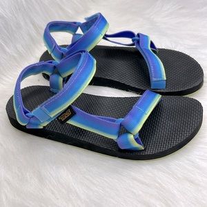 Teva Girl's Original Universal Gradiate Sandal Shadow Lime Size 6